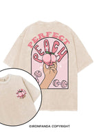perfect peach printed Gym Shirt