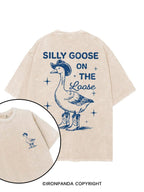SILLY GOOSE ON THE LOOSE printed Gym Shirt
