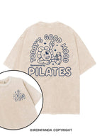 today's good mood sponsored by pilates printed Gym Shirt