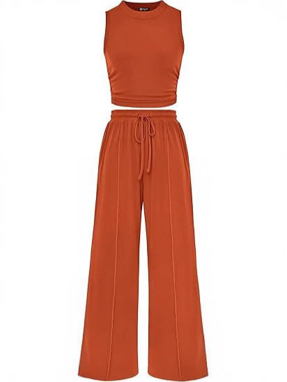 Knit Vest & Wide Leg Set