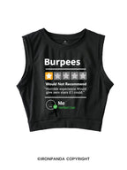 BURPEES REVIEWED Sleeveless Crop Tops
